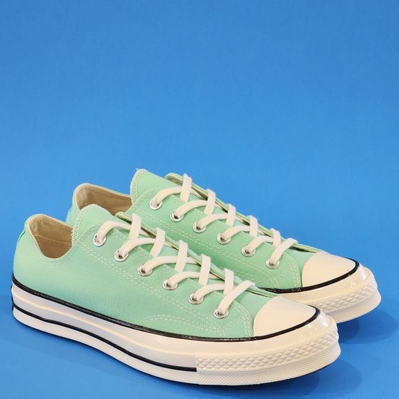 Converse Chuck 70 Low Ox Prism Green Canvas Unisex Sneakers A00750C NWT - Picture 1 of 6